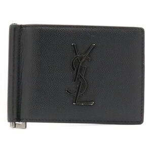 SAINT LAURENT PARIS YSL Yves Saint Laurent Cassandra Bi-fold Wallet, Money Cl...